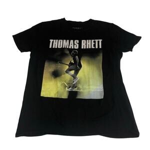 Thomas Rhett T Shirt Size L Black Band Tee Short Sleeve Cotton Country Music Fan